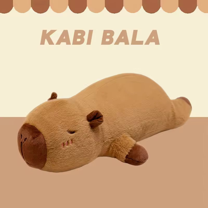 Almohada de Peluche Extra Larga de Capibara Akkun – 90 cm