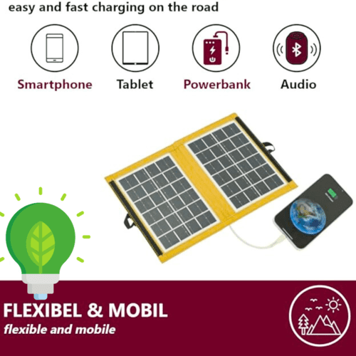 Panel Solar Portátil Plegable