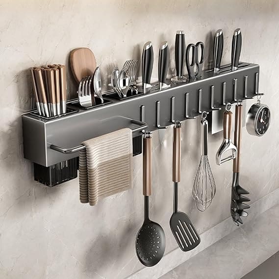 ORGANIZADOR UTENSILIOS DE COCINA EN PARED