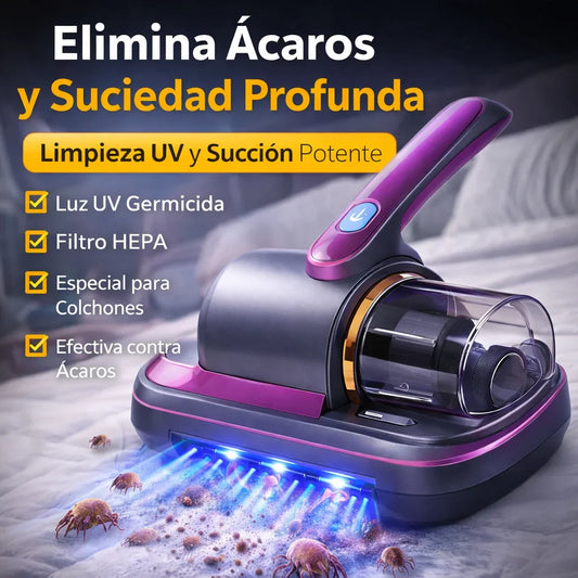 Aspiradora UV Anti-Ácaros - Elimina el 99.9% de Ácaros y Alérgenos