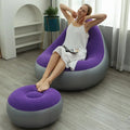 Relájate en tu sillón inflable 2 en 1