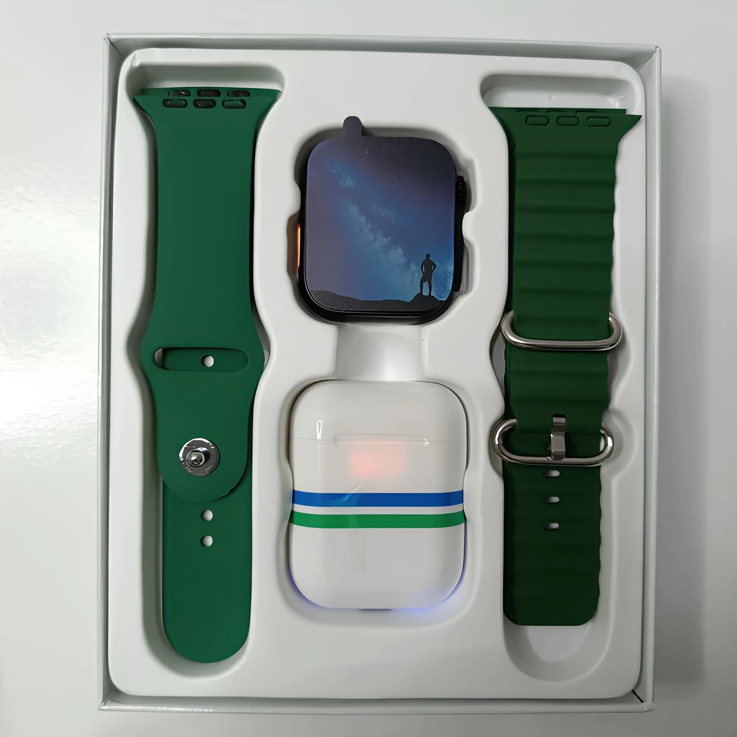 PACK SMARTWATCH I8 ULTRA + AUDÍFONOS BLUETOOTH